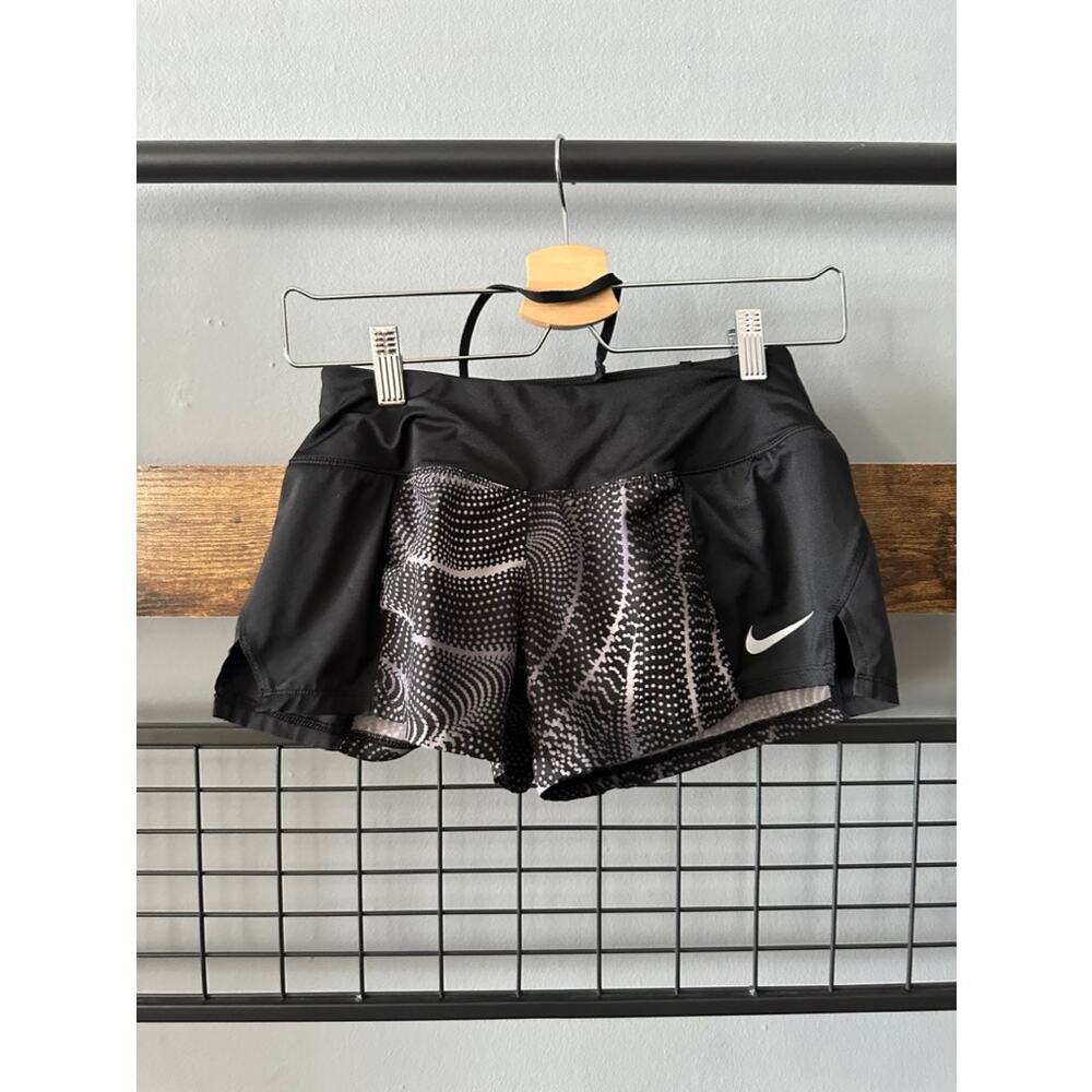 Nike Women's Black Dri-Fit Printed Running Shorts | Size XS